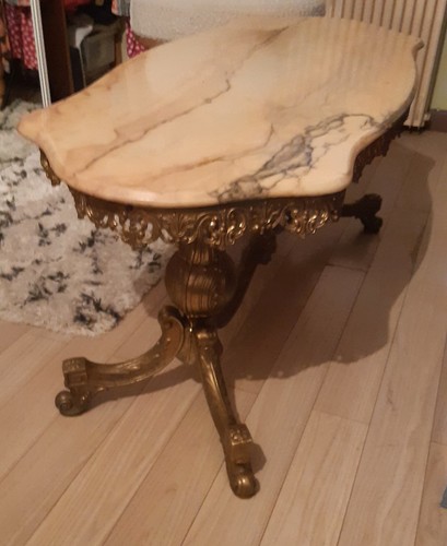 Table basse verre vintage - , en