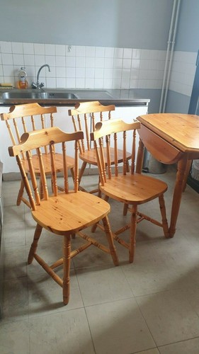 Lot chaises pin massif - pin,