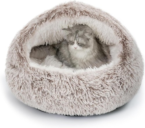 Lit rond chat - rond, peluche