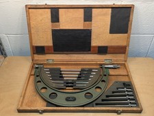 MITUTOYO 6-12 Inch MICROMETER SET NO 104-138 CLEAN!