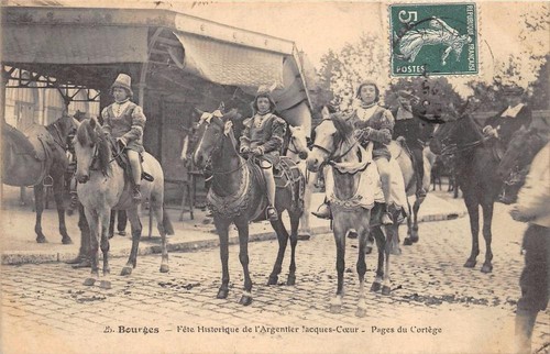 Cpa bourges fete - cpa, 18