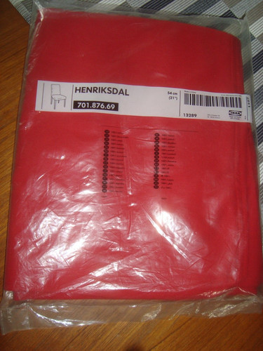 Ikea red henriksdal chair - ikea,
