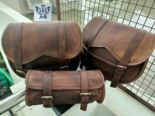 Sacoche sacoche 3 selles cuir