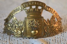 PLAQUE CASQUE SAPEUR - POMPIER