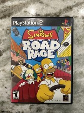 The Simpsons Road Rage PlayStation 2 PS2 Black Label Tested Complete W/Reg Card
