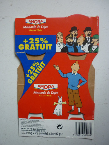 Tintin embalage carton - tintin,