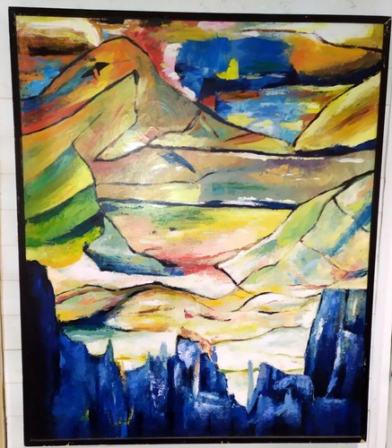Tableau sur toile - , signé