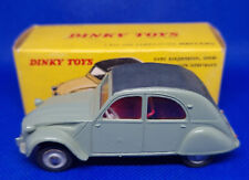 Citroen 2CV 61, Dinky France 558 original '62, grey-green/dark grey, box 
