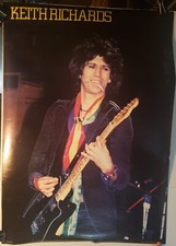 Vintage Keith Richards 19 x 27 Poster Brussels Belgium Rolling Stones