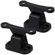 Arrêt de porte noir 2 pièces, pour camping-car, bateau, caravane, armoire