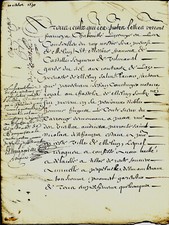 1630 Rent on a house in Melun by LE TALE au drapier NAVET, census church