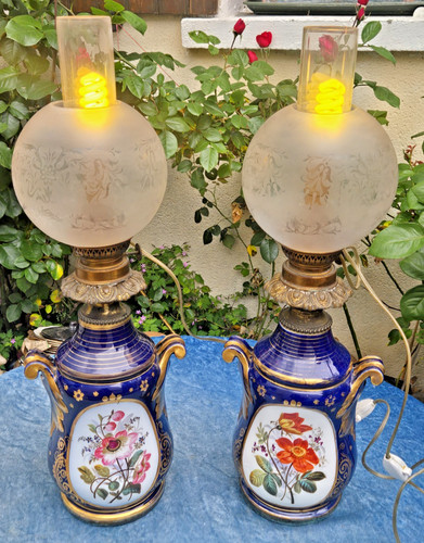 Belle paire lampes huile - de,