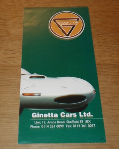 Dépliant ginetta g27 - dépliant,