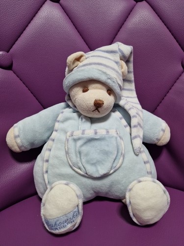 Doudou ours bleu ciel - doudou,
