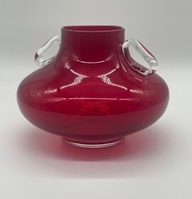 VASE BOULE ROUGE OPALINA