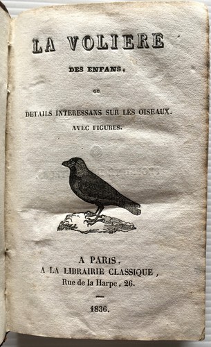 1836 oiseaux voliere histoire - 1836,