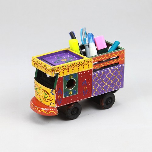 Jouet bois coloré - jouet, camion