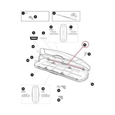 Thule Barre de Serrure Alu