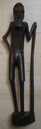 Statuette africaine bois - statuette,