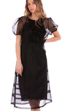 Robe Lee Mathews noire soie