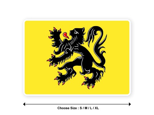 Sticker drapeau belgique - sticker,