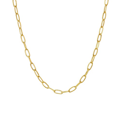 Collier chaîne jaune - collier,