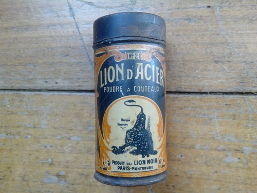 Ancienne boite lion d acier - ancienne, «