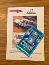 DECALS 1/32 VW VOLKSWAGEN GOLF