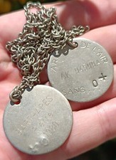 Plaques militaires anciennes  Armée de l’Air années 80 dog tags ID air force