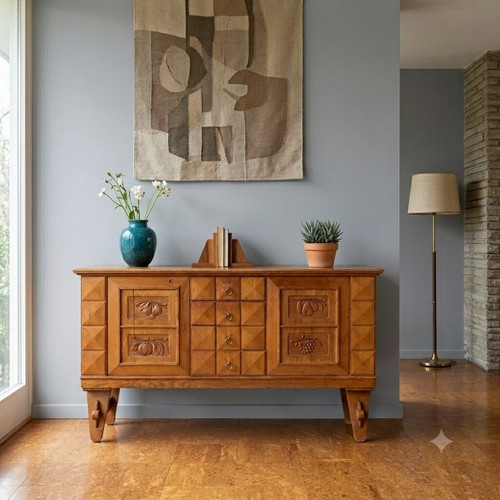 Buffet rustique vintage bois - vintage,