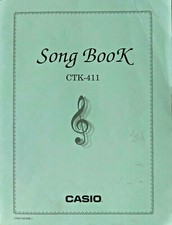 Original Casio Song Music Book for CTK-411 & CTK-431 Keyboard, 85 Songs 76 Pages