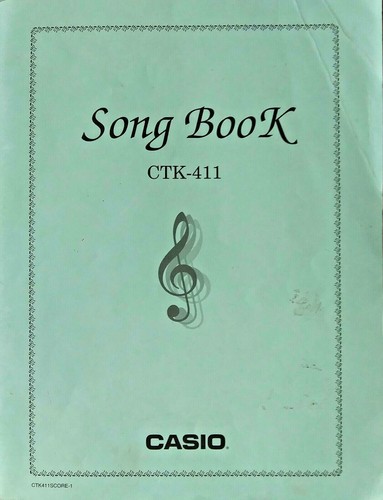 Original casio song music book - original,