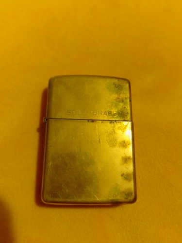 Briquet zippo solid - solid, brass