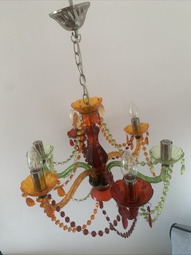 Lustre coloré style murano - lustre,