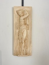 Ancien Mural Bas Relief Nymphe