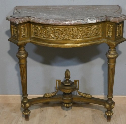 Console demi lune style - console,