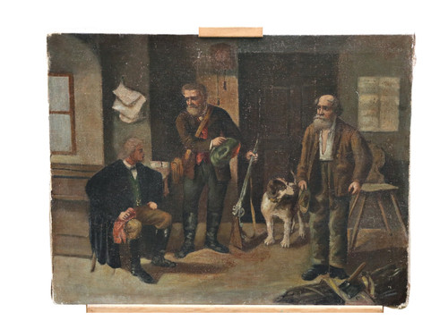 Tableau huile sur - tableau, À