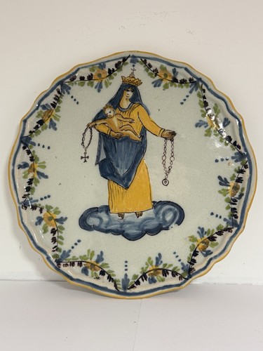 Assiette faience sainte - faience,
