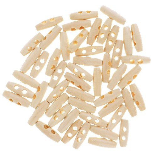 50pcs bois couture klaxon - 50pcs,