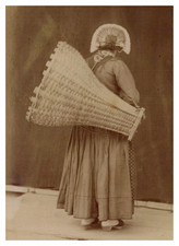 France, Brittany, Breton costume, woman from Boulogne sur Mer, vintage print, approx.