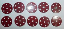 LOT DE 10 DISQUES 6 TROUS 35mm réf 24c . PIECE MECCANO 50's POUR BOITE 4a à 10