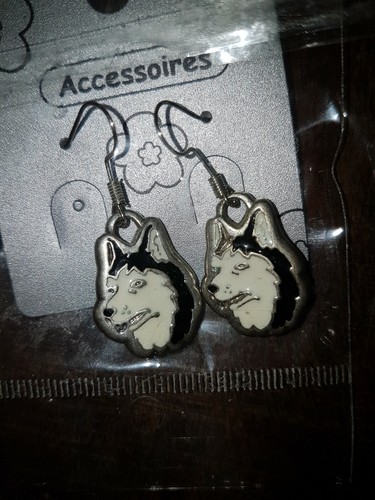 Boucles oreilles husky - d'oreilles,