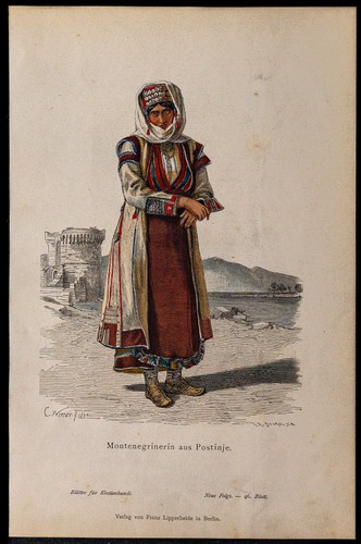 1880ca femme monténégrine - -,