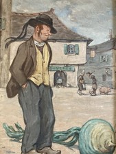 Belle Peinture fauve Huile sur