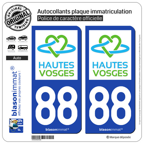 Stickers autocollant plaque - 2,