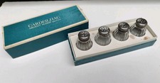 🧂 Set de 4 salières Cardeillac Christofle – Argent massif 950/1000 – avec boîte