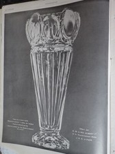 Cristalleries VAL SAINT LAMBERT + TITO LANDI pub papier ILLUSTRATION 1929