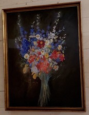 Tableau Cadre Vitré Gouache