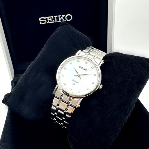 Seiko premier white - seiko,