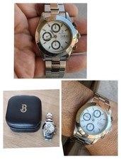 PIERRE BONNET AUTOMATIC CHRONOGRAPH VALJOUX 7750 VINTAGE WATCH WATCHES STEEL 42mm